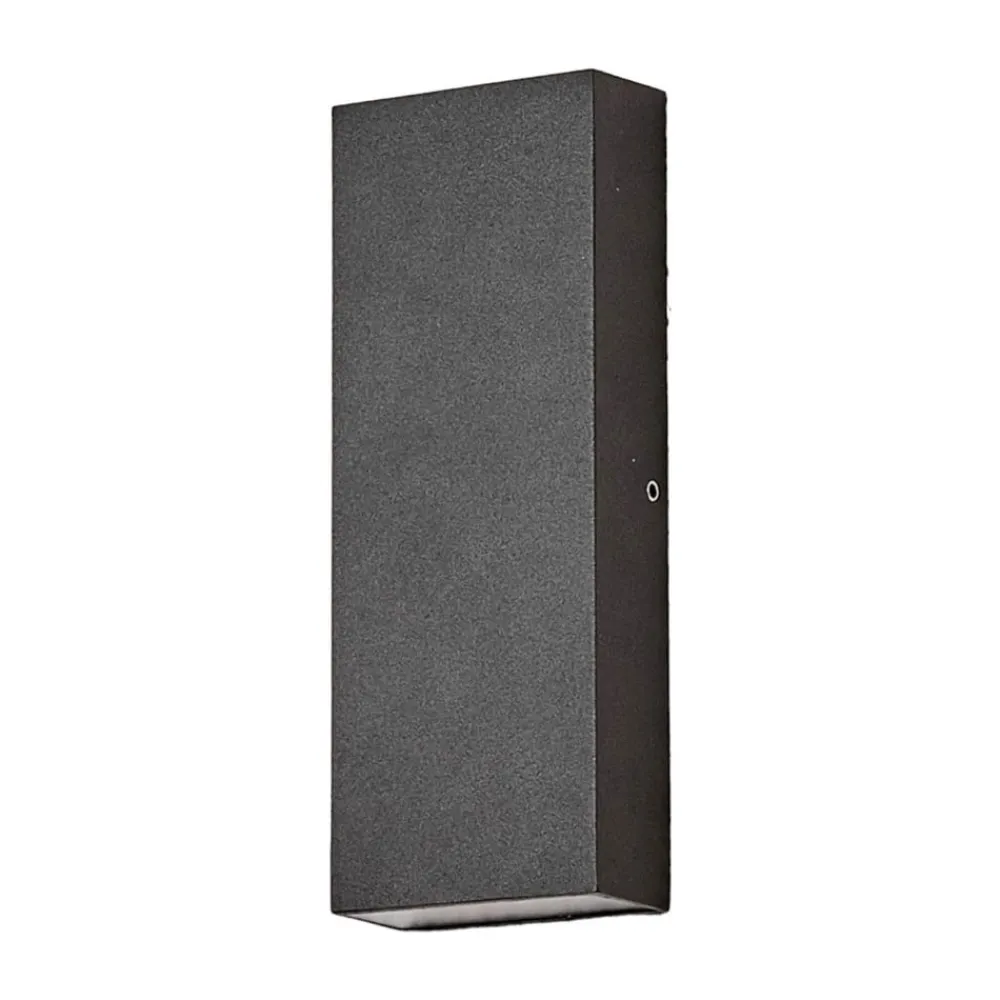 Lucande Corda flat utendørs LED vegglampe| Led-Utendørs