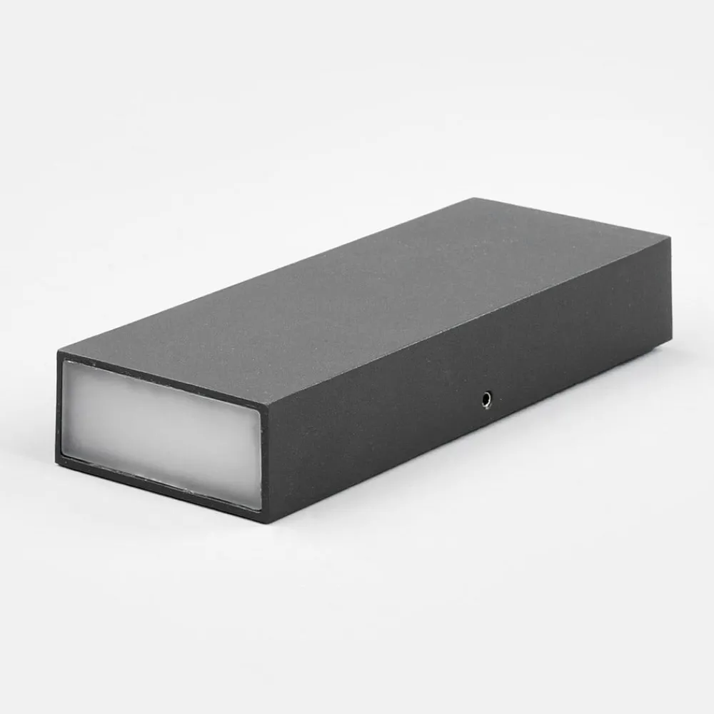 Lucande Corda flat utendørs LED vegglampe| Led-Utendørs