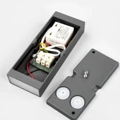 Lucande Corda flat utendørs LED vegglampe| Led-Utendørs