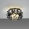 Trio Lighting Crystel taklampe av glass, krom, Ø 34 cm Hot