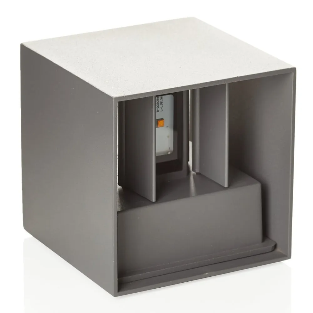 ORION Cube utendørs LED-vegglampe basaltgrå| Kommersiell Utebelysning|Led-Utendørs