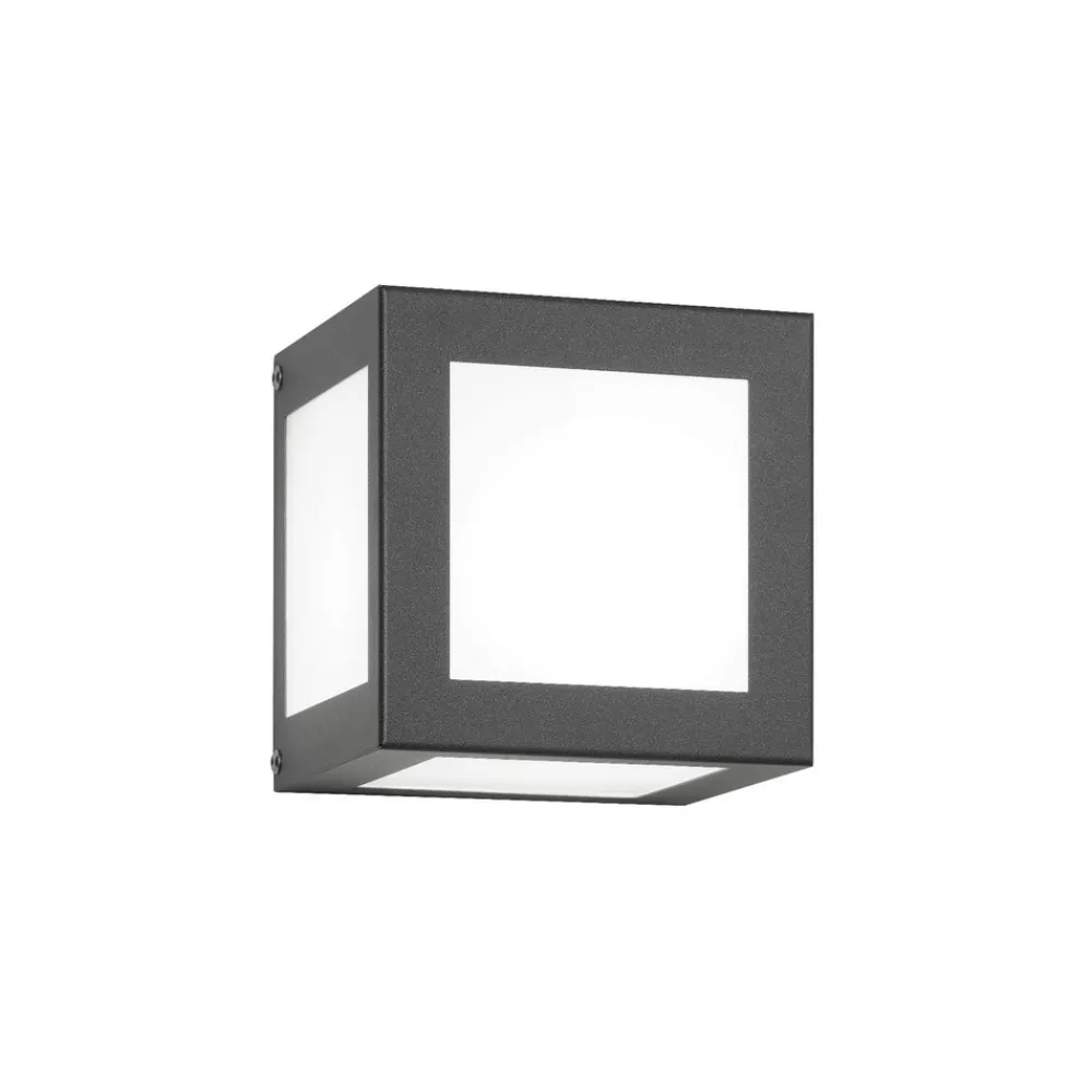 CMD Cubic utendørs vegglampe Cubo, antrasitt
