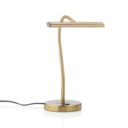 Trio Lighting Curtis bøybar LED-bordlampe, antikk messing Sale