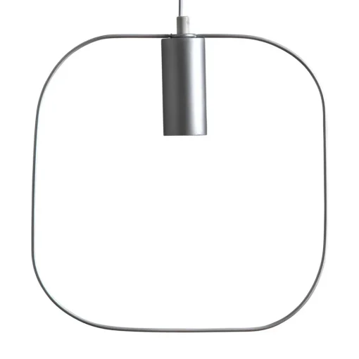 STAR TRADING Deko-hengelampe Shape med kvadrat, sølv Clearance
