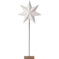 STAR TRADING Dekolys Moa, kombistjerne + skjerm, fot eik| Julebelysning