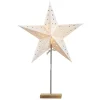 STAR TRADING Dekorlampe Comni Pack -stjerne og skjerm brun fot| Julebelysning|Dekorasjonsbelysning