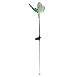 Näve Deko-solcellelampe sommerfugl, jordspyd, RGB LED| Solcellelamper