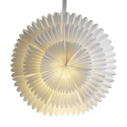 STAR TRADING Dekostjerne Frost, papir uten fatning Ø 50 cm hvit| Julebelysning