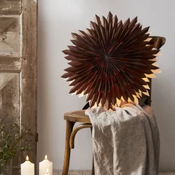 STAR TRADING Dekostjerne, Ice, papir, uten fatning, brun New