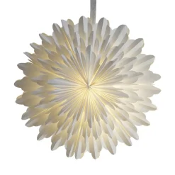 STAR TRADING Dekostjerne Snow, papir uten fatning Ø 50 cm hvit New