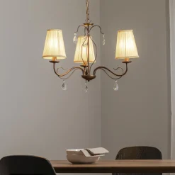 ONLI Delia lysekrone, bronsefarget, 3 lyskilder, Ø 60 cm Clearance