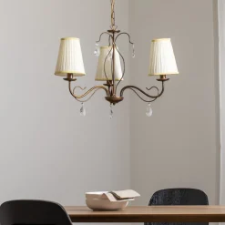 ONLI Delia lysekrone, bronsefarget, 3 lyskilder, Ø 60 cm Clearance