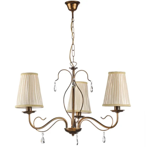 ONLI Delia lysekrone, bronsefarget, 3 lyskilder, Ø 60 cm Clearance
