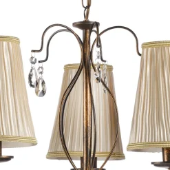 ONLI Delia lysekrone, bronsefarget, 5 lyskilder, Ø 68 cm Clearance