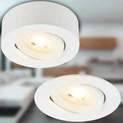 Briloner Desi innfellingslampe, hvit, Ø9 cm, av/på, 3000 K Sale