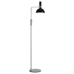 Markslöjd Dimbar gulvlampe Larry, svart-messing| Gulvlamper