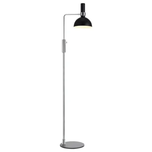 Markslöjd Dimbar gulvlampe Larry, svart-messing| Gulvlamper
