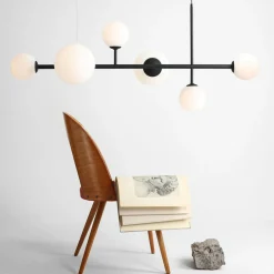 ALDEX Dione hengelampe, 6 lyskilder, svart| Pendellamper