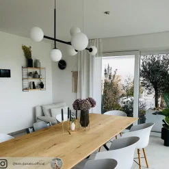 ALDEX Dione hengelampe, 6 lyskilder, svart| Pendellamper
