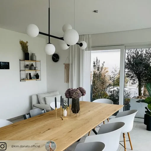ALDEX Dione hengelampe, 6 lyskilder, svart| Pendellamper