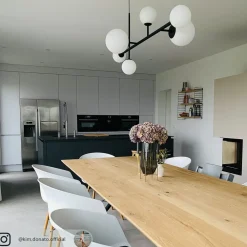 ALDEX Dione hengelampe, 6 lyskilder, svart| Pendellamper