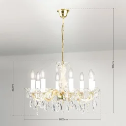 ORION Dolores lysekrone 8-lyskilder| Lysekroner