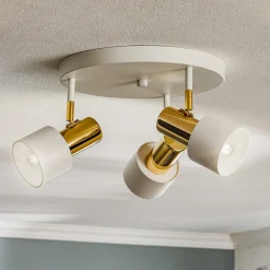 Argon Downlight Destin, 3 lyskilder, hvit/messing Outlet