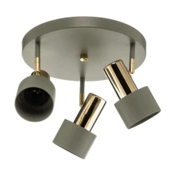 Argon Downlight Destin, 3 lyskilder grønn/messing| Spotter I Tak