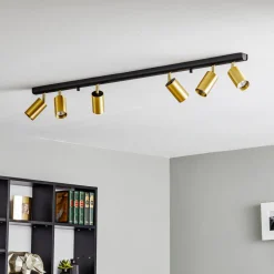 Nowodvorski Lighting Downlight Eye Spot 6 lyskilder, svart/messing Hot