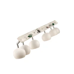 SOLLUX LIGHTING Downlight Flame, hvit, 6 lyskilder Best