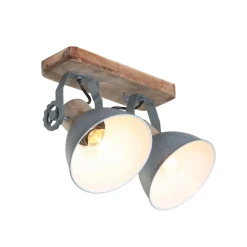Steinhauer Downlight Gearwood, 2 lyskilder, grå| Spotter I Tak|Taklamper