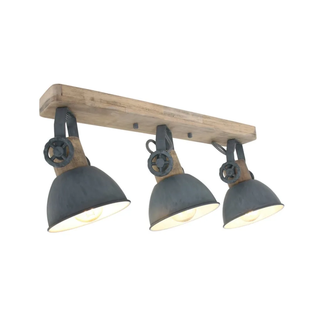 Steinhauer Downlight Gearwood, 3 lyskilder avlang, grå| Spotter I Tak