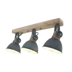 Steinhauer Downlight Gearwood, 3 lyskilder avlang, grå| Spotter I Tak