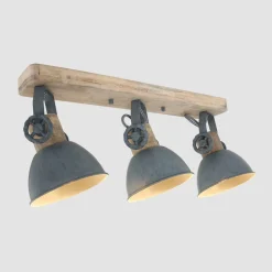 Steinhauer Downlight Gearwood, 3 lyskilder avlang, grå| Spotter I Tak