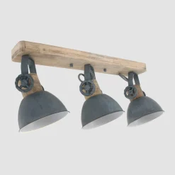 Steinhauer Downlight Gearwood, 3 lyskilder avlang, grå| Spotter I Tak