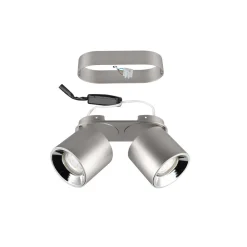 Trio Lighting Downlight Guayana GU10 2 lyskilder nikkel New