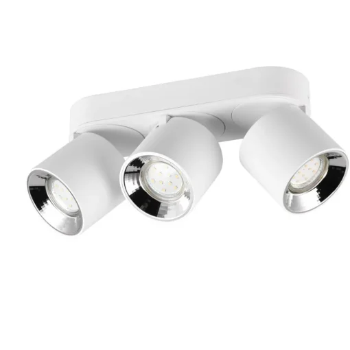 Trio Lighting Downlight Guayana GU10 3 lyskilder hvit| Spotter I Tak