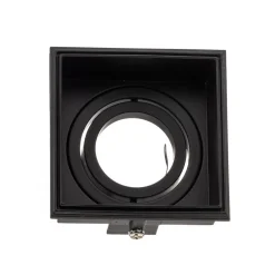 FARO BARCELONA Downlight Hyde 1 lyskilde kantet dreibar svart| Downlights|Spotter I Tak