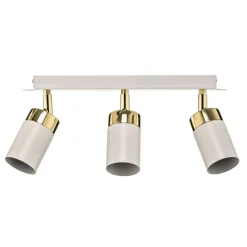 Eko-Light Downlight Joker, hvit/gull, 3 lyskilder Online