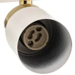 Eko-Light Downlight Joker, hvit/gull, 3 lyskilder Online