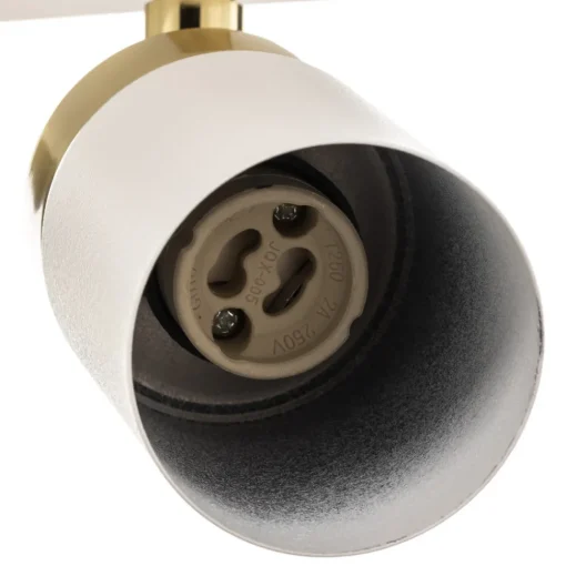 Eko-Light Downlight Joker, hvit/gull, 3 lyskilder Online