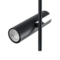 SIGMA Downlight Leda 3, antrasitt, 3 lyskilder, stål, høyde 76 cm Online