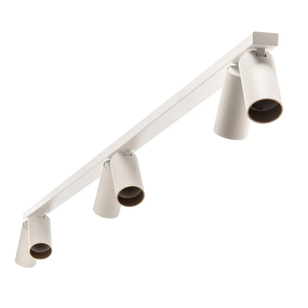 Nowodvorski Lighting Downlight Mono VI hvit/gull, 6 lyskilder| Spotter I Tak