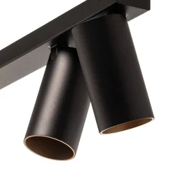 Nowodvorski Lighting Downlight Mono VI, svart/gull, 6 lyskilder| Spotter I Tak