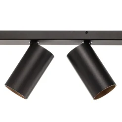 Nowodvorski Lighting Downlight Mono VI, svart/gull, 6 lyskilder| Spotter I Tak