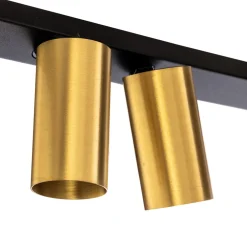 Nowodvorski Lighting Downlight Mono VI svart/messing 6 lyskilder