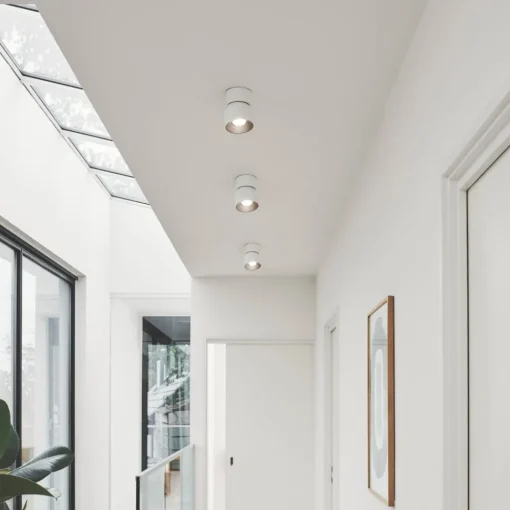 Nordlux Downlight Pitcher, GU10, enflammig, metall, hvit| Spotter I Tak