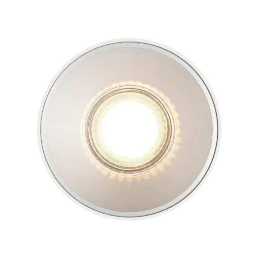 Nordlux Downlight Pitcher, GU10, enflammig, metall, hvit| Spotter I Tak