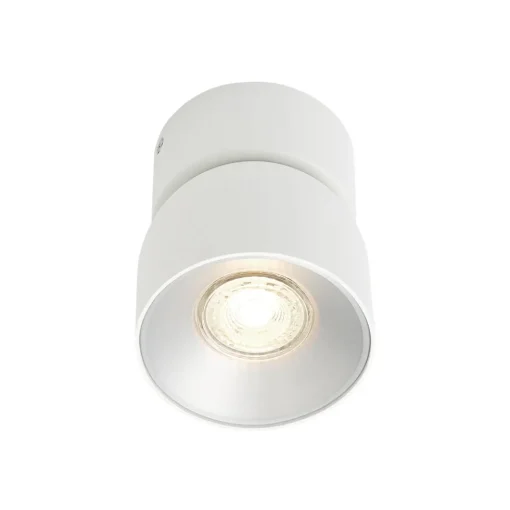 Nordlux Downlight Pitcher, GU10, enflammig, metall, hvit| Spotter I Tak