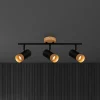 Briloner Downlight Plek GU10 svart/tre 3 lyskilder Online